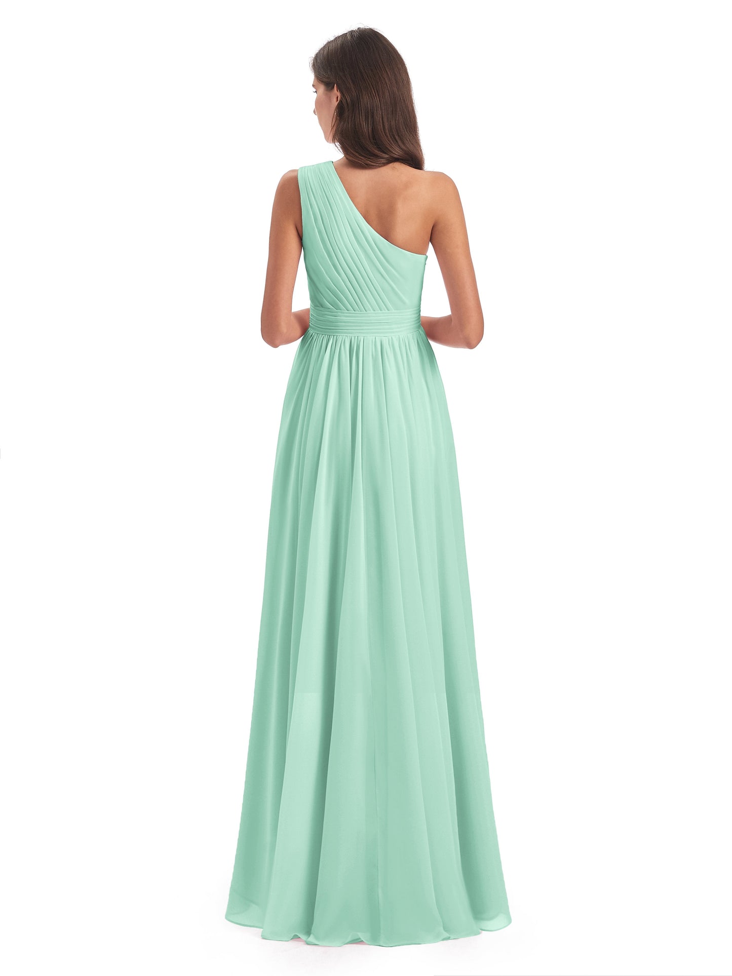 Monserrat One Shoulder High Low Chiffon Bridesmaid Dresses