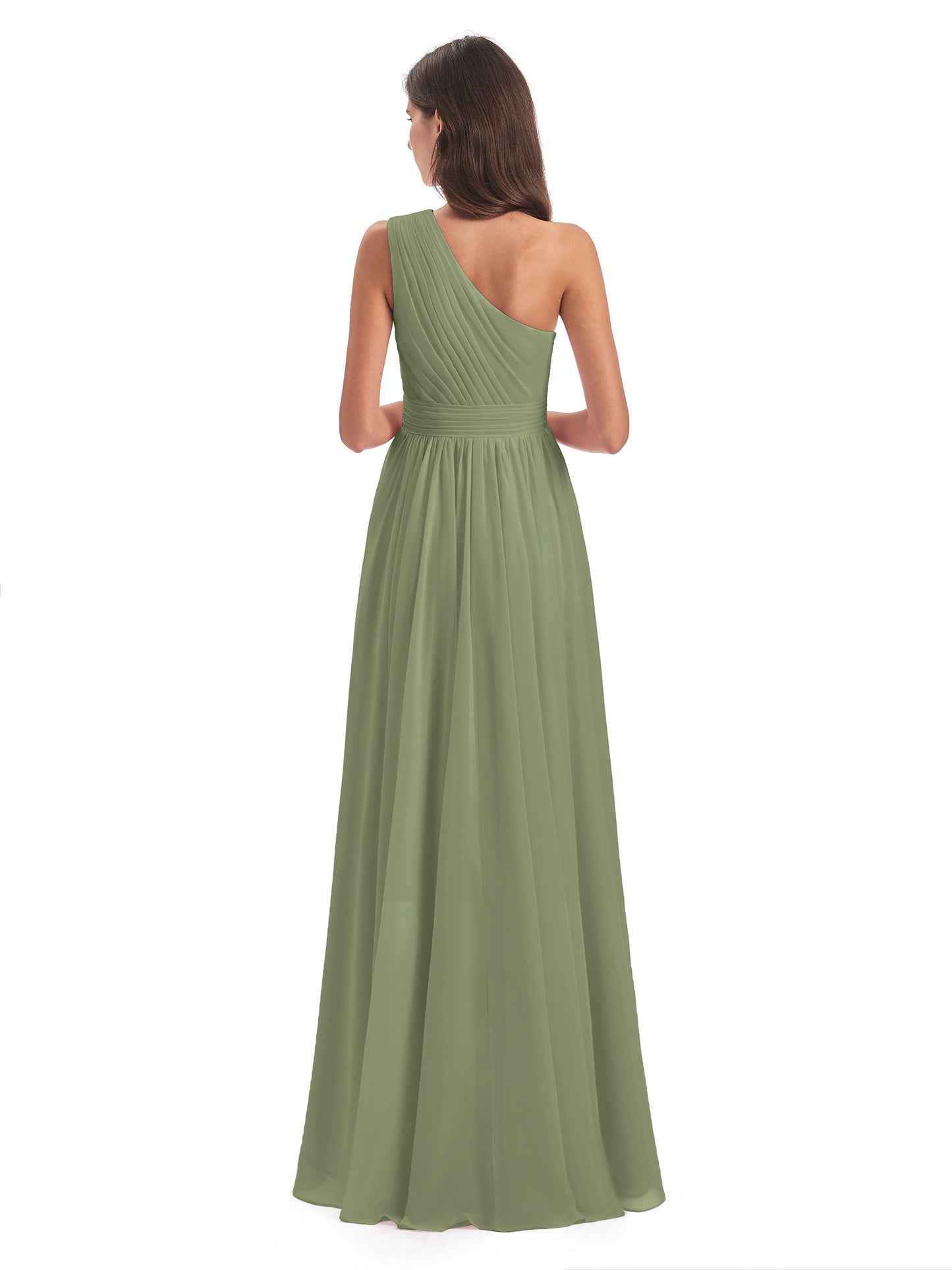 Monserrat One Shoulder High Low Chiffon Bridesmaid Dresses