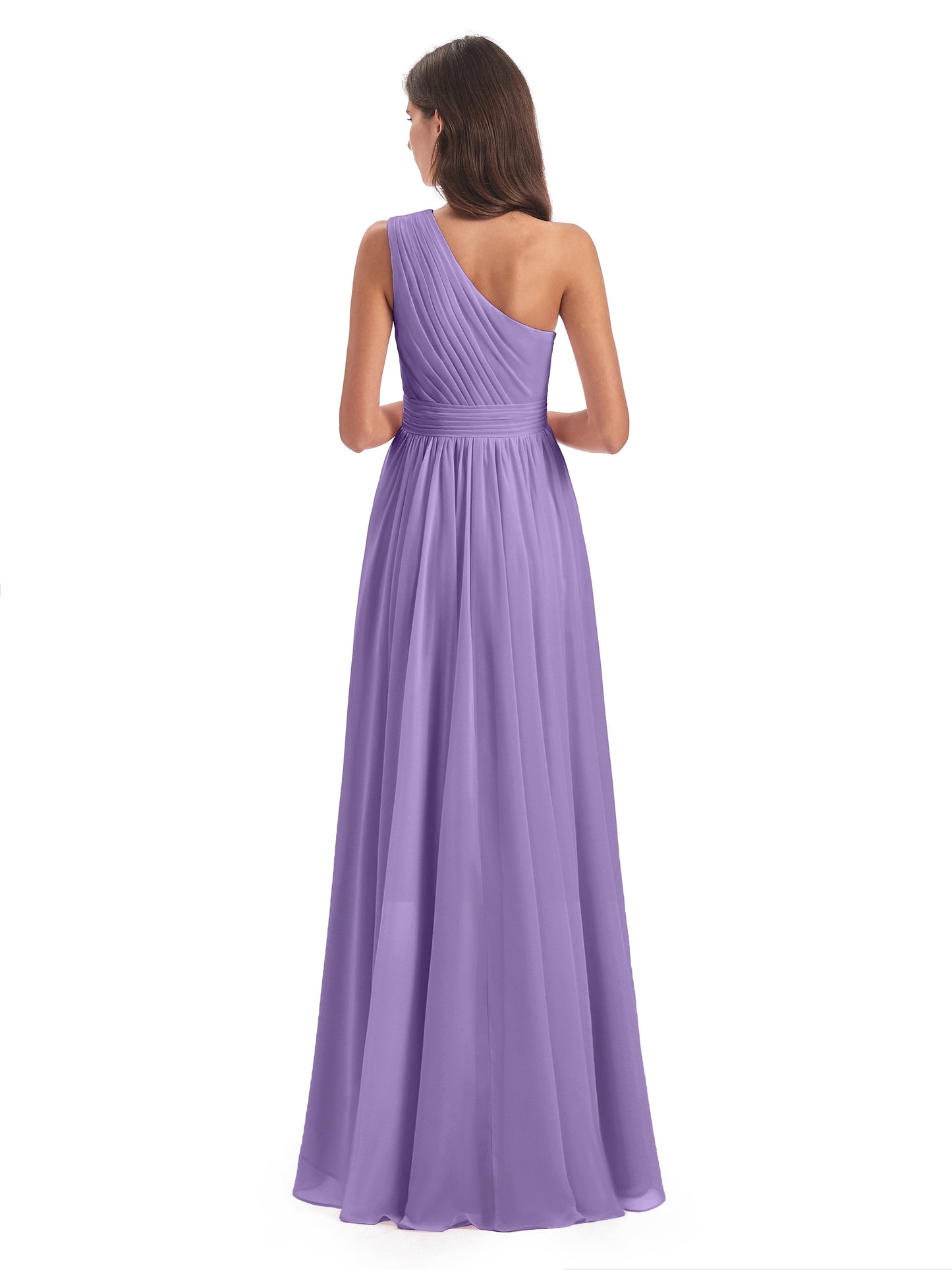 Monserrat One Shoulder High Low Chiffon Bridesmaid Dresses
