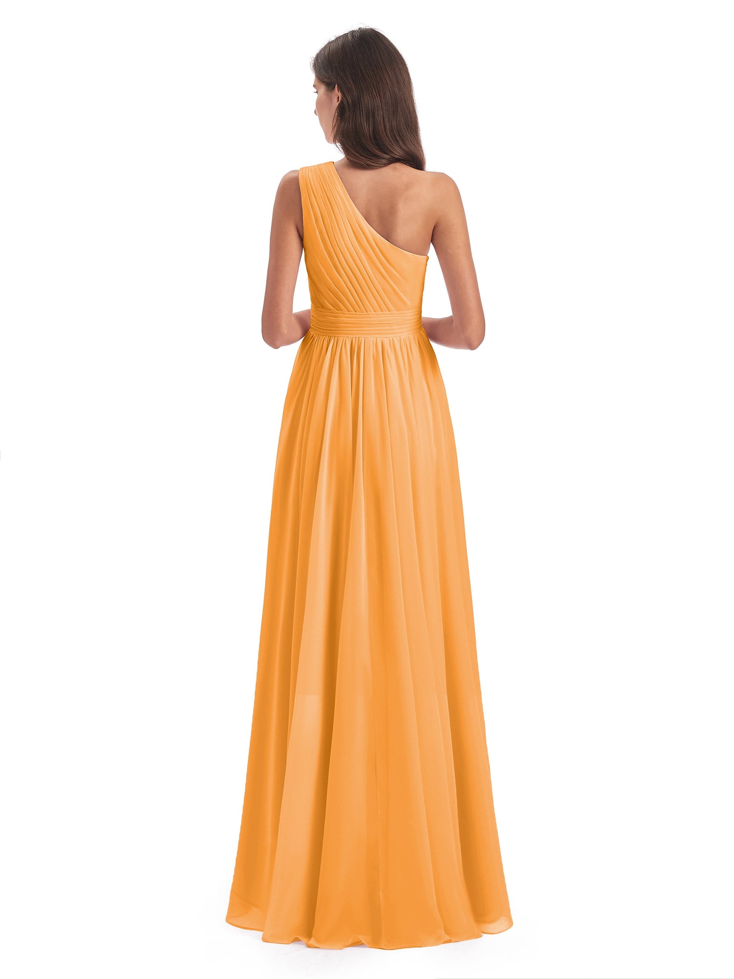 Monserrat One Shoulder High Low Chiffon Bridesmaid Dresses