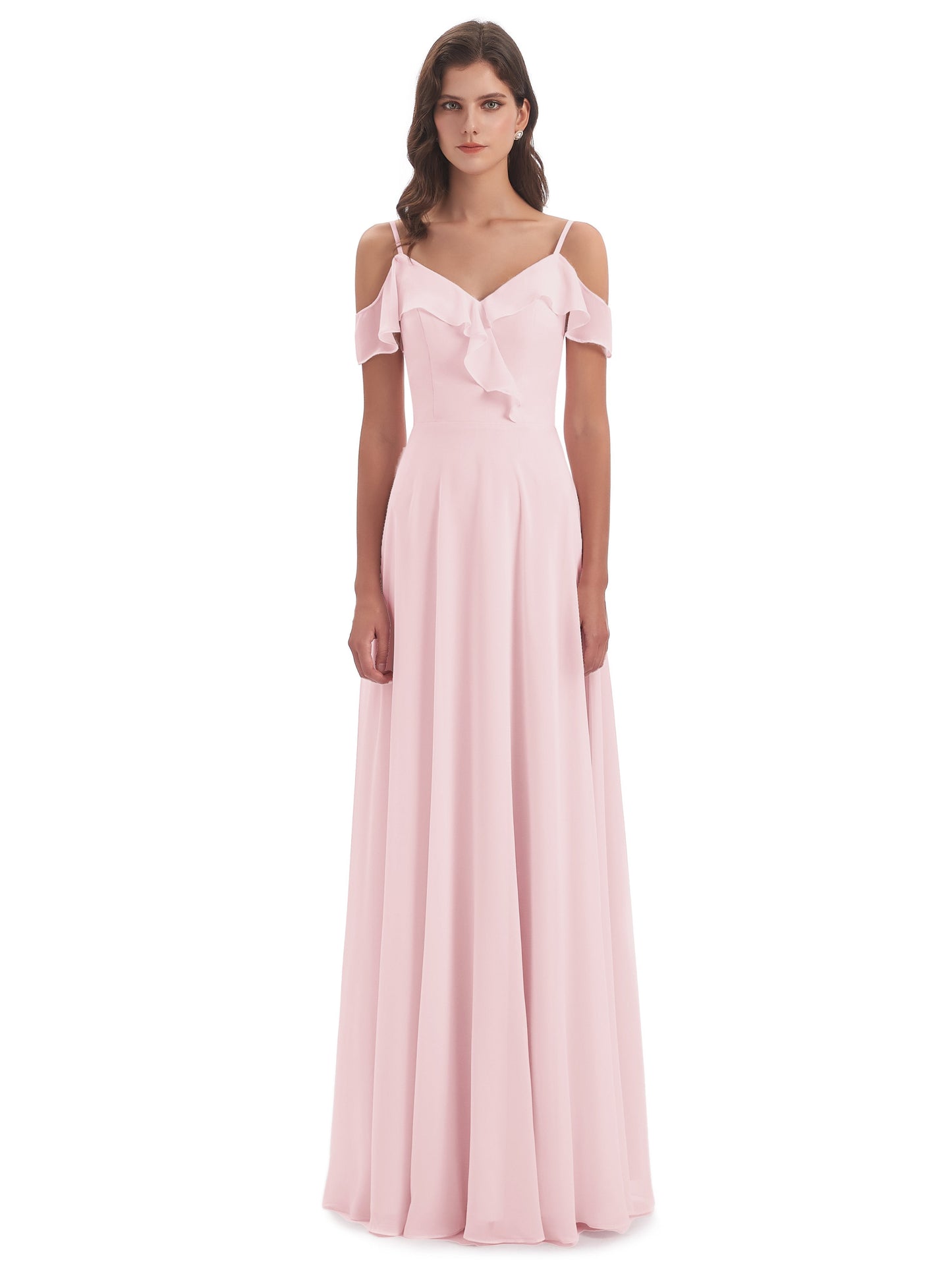 Penelope Sheath Off The Shoulder Long Bridesmaid Dresses