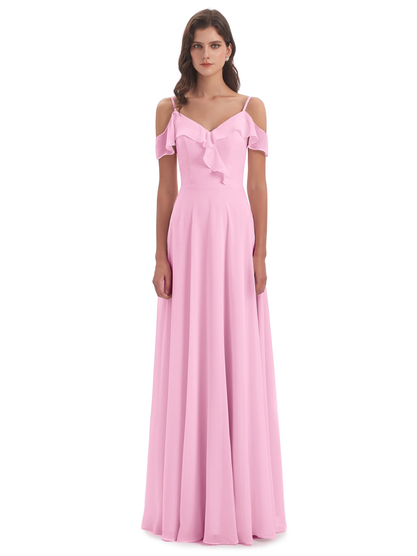 Penelope Sheath Off The Shoulder Long Bridesmaid Dresses