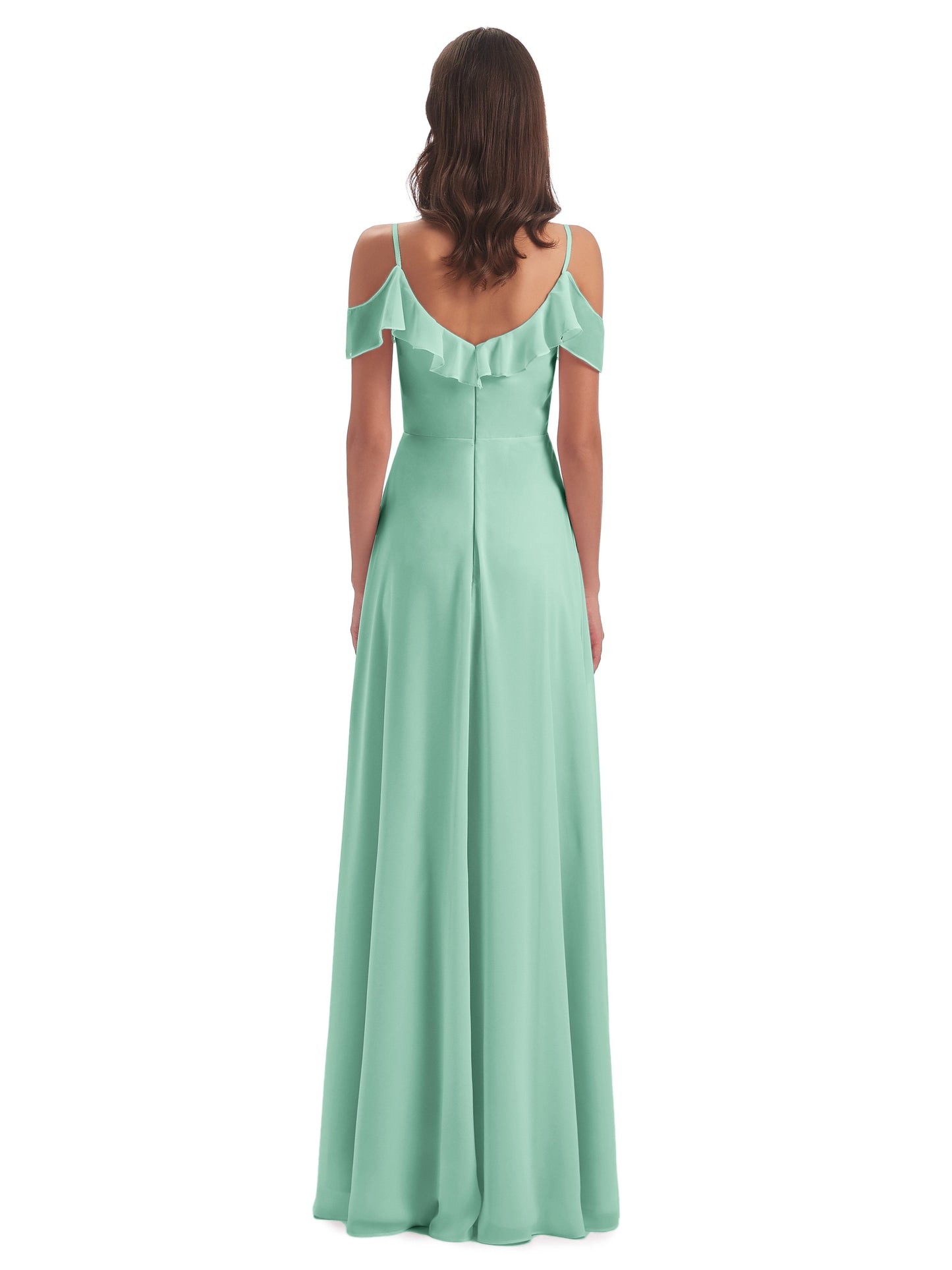 Penelope Sheath Off The Shoulder Long Bridesmaid Dresses