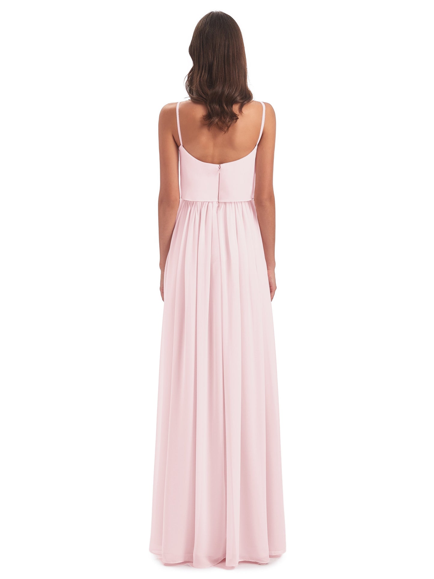 Riley A-line Spaghetti Straps Chiffon Bridesmaid Dresses