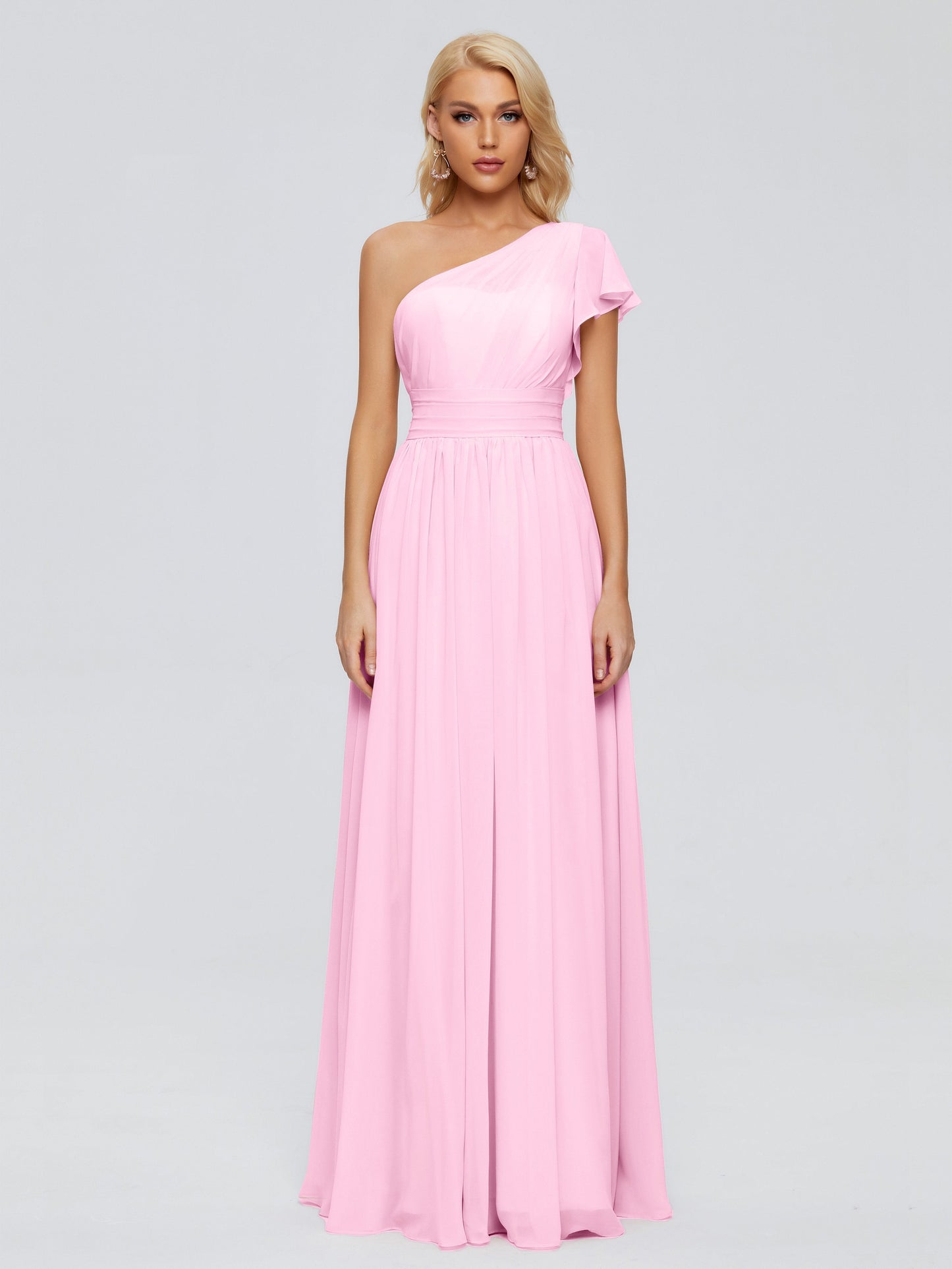 Rylee One Shoulder Chiffon Bridesmaid Dresses