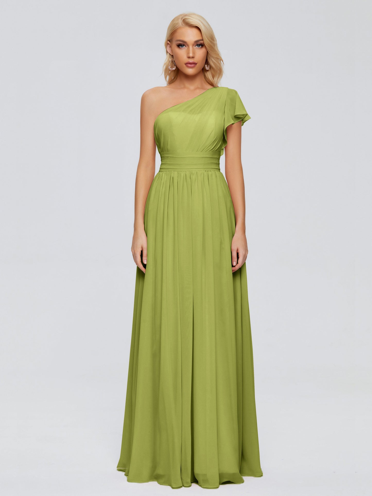 Rylee One Shoulder Chiffon Bridesmaid Dresses