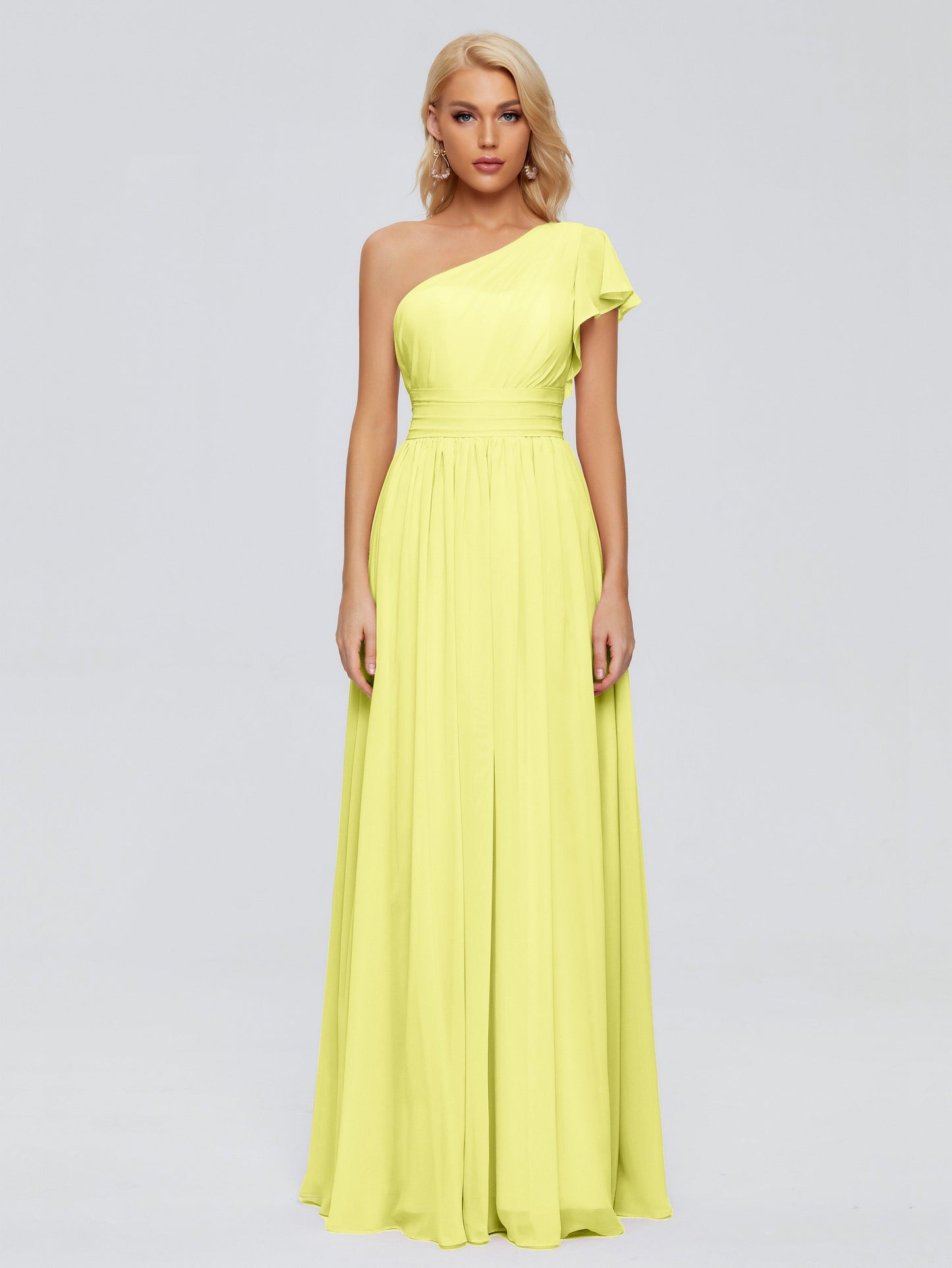 Rylee One Shoulder Chiffon Bridesmaid Dresses