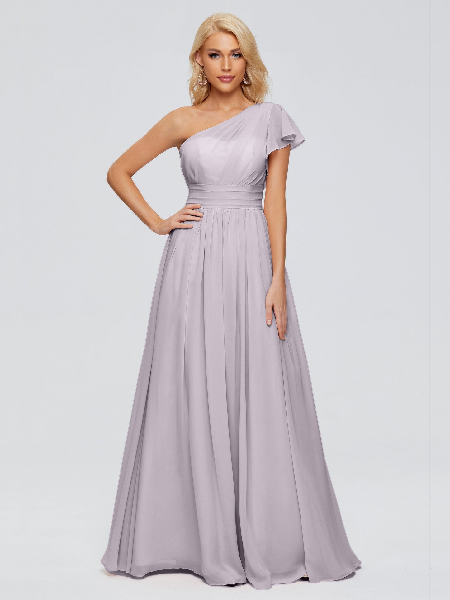 Rylee One Shoulder Chiffon Bridesmaid Dresses