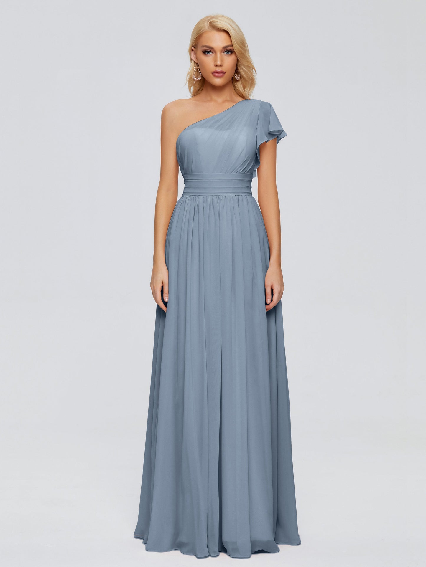 Rylee One Shoulder Chiffon Bridesmaid Dresses