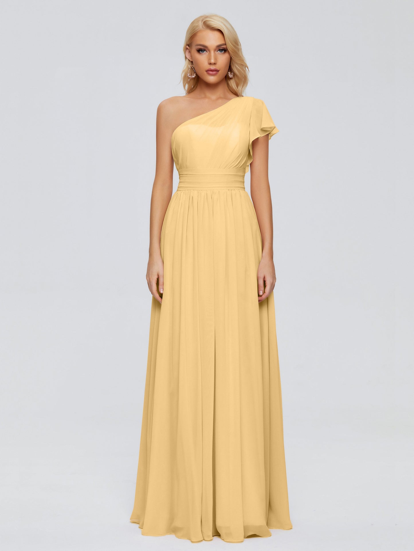 Rylee One Shoulder Chiffon Bridesmaid Dresses