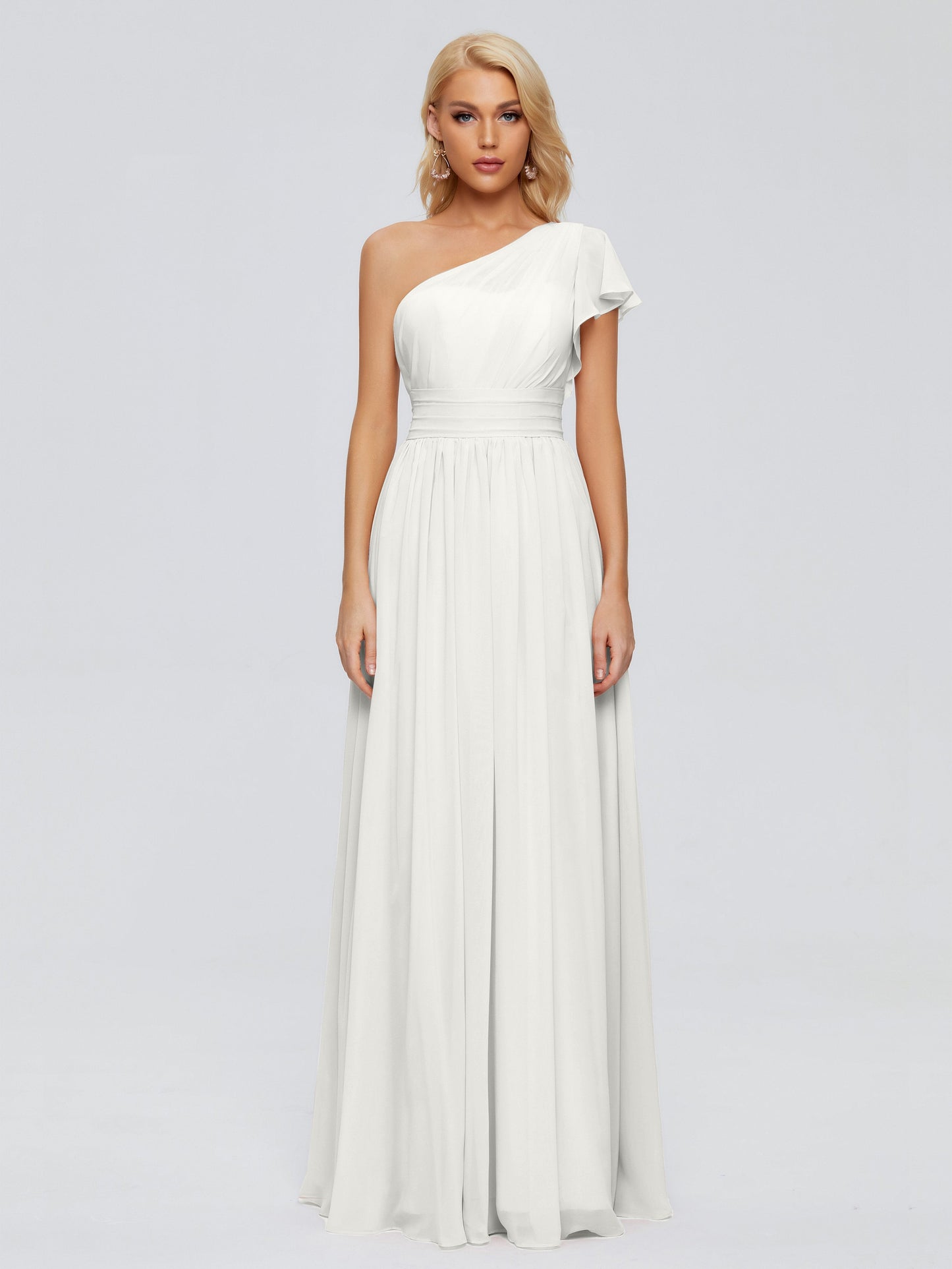 Rylee One Shoulder Chiffon Bridesmaid Dresses