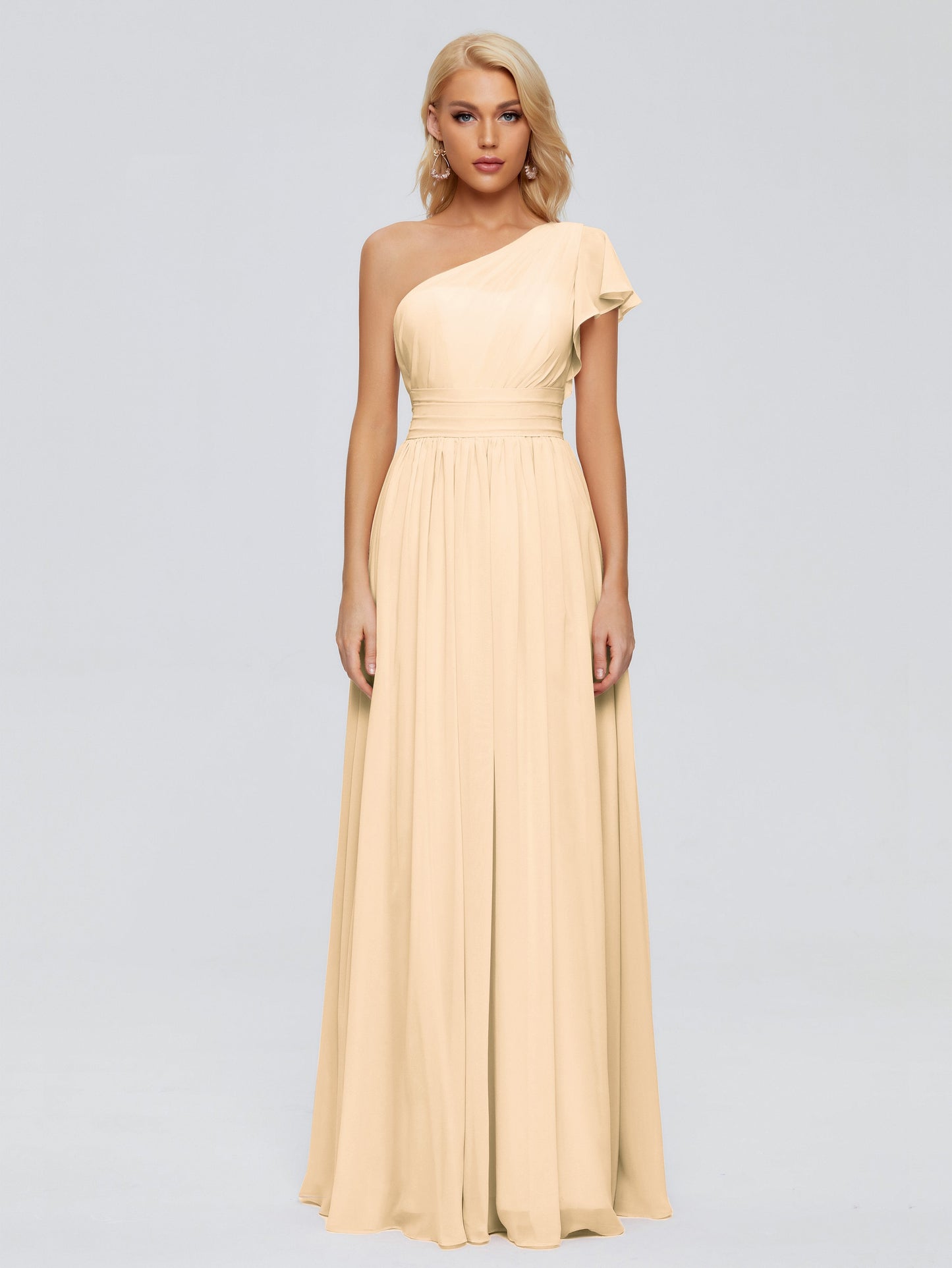 Rylee One Shoulder Chiffon Bridesmaid Dresses