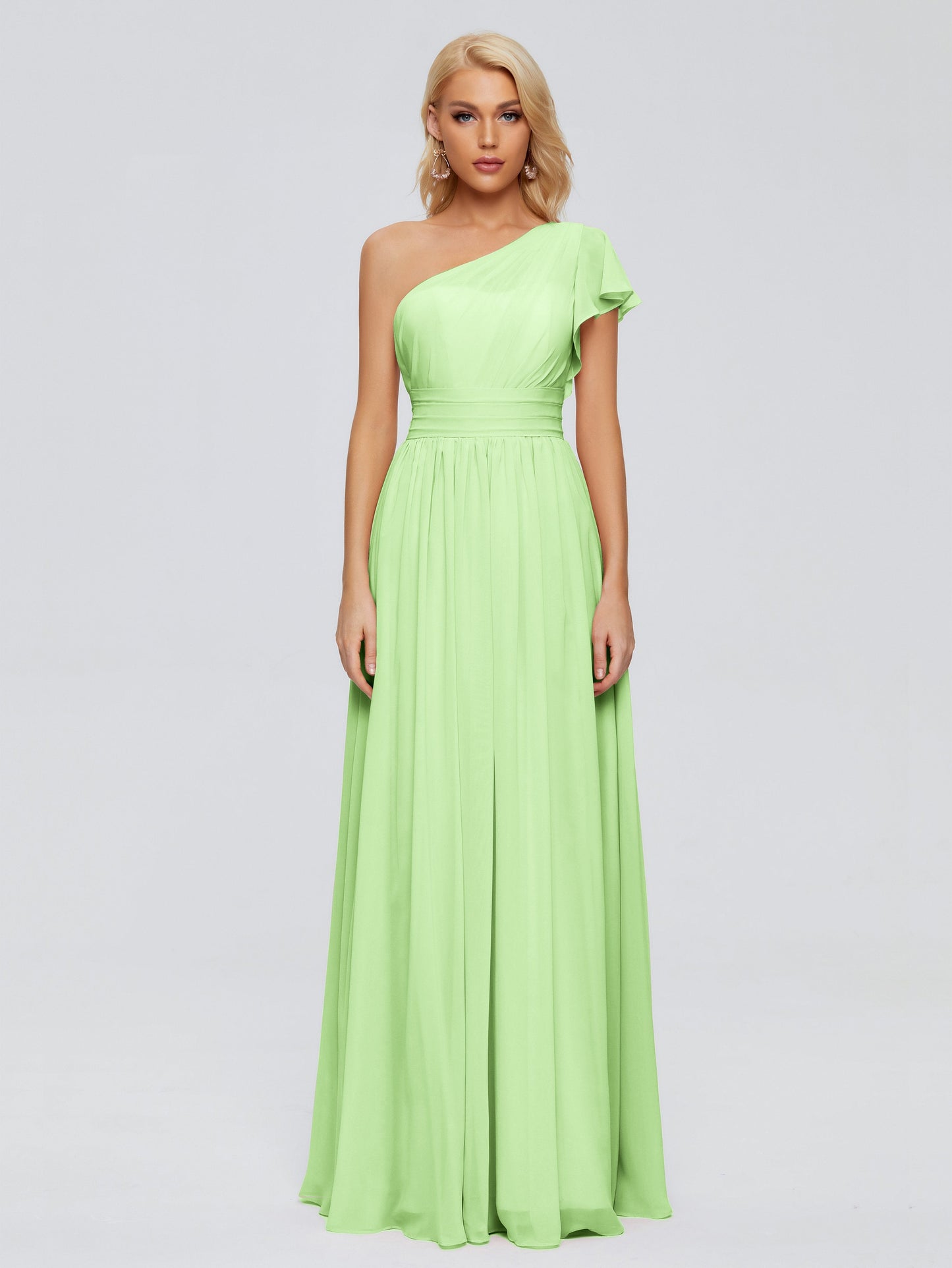 Rylee One Shoulder Chiffon Bridesmaid Dresses