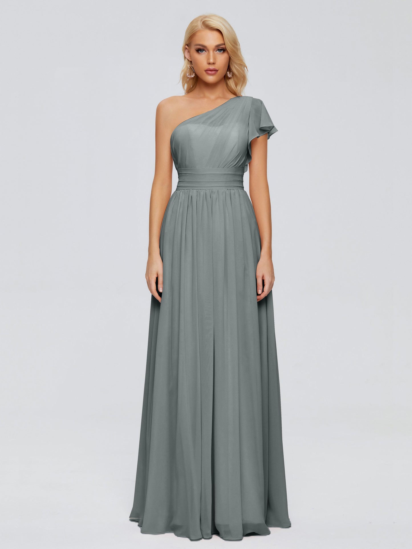 Rylee One Shoulder Chiffon Bridesmaid Dresses