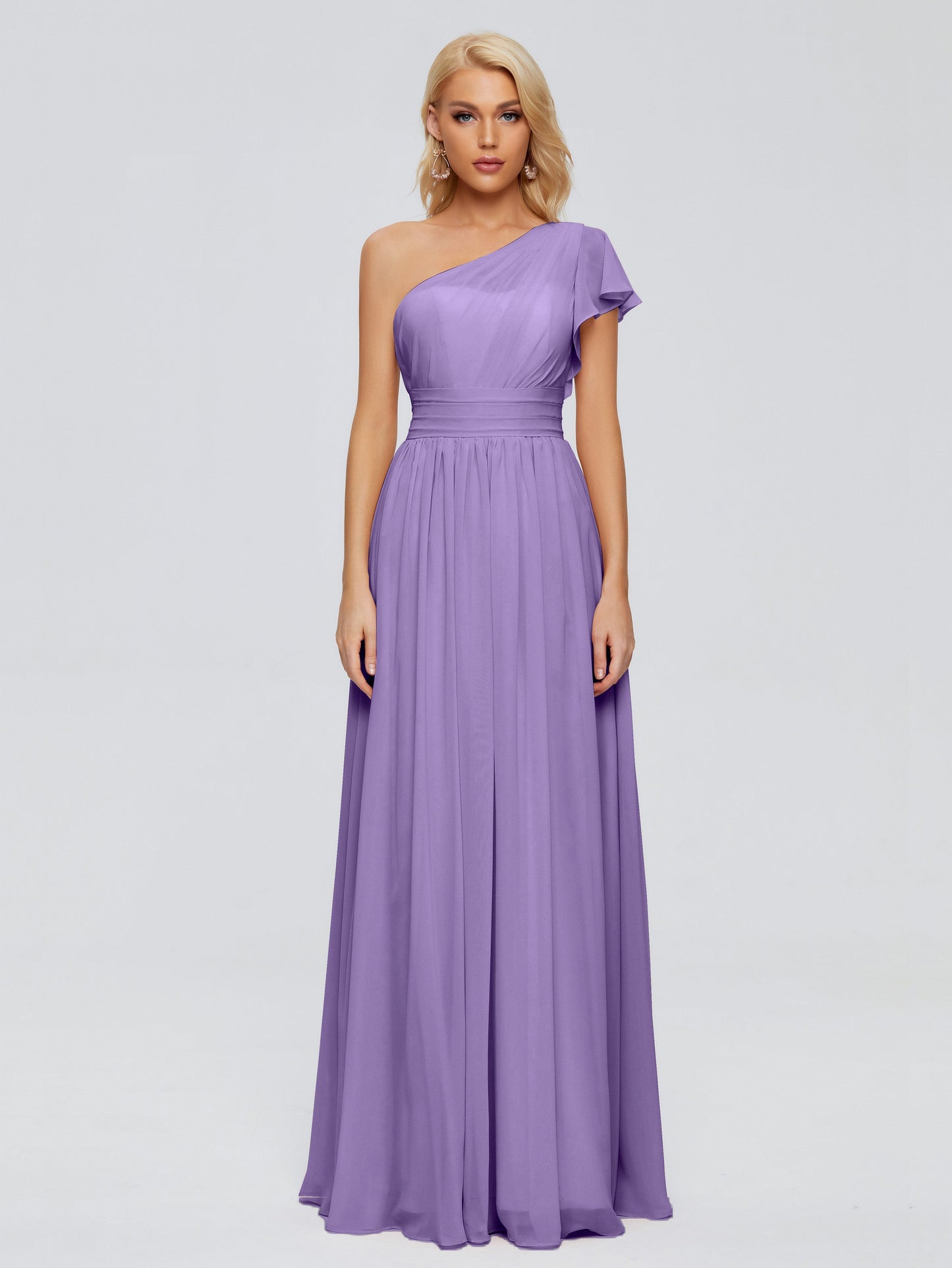 Rylee One Shoulder Chiffon Bridesmaid Dresses