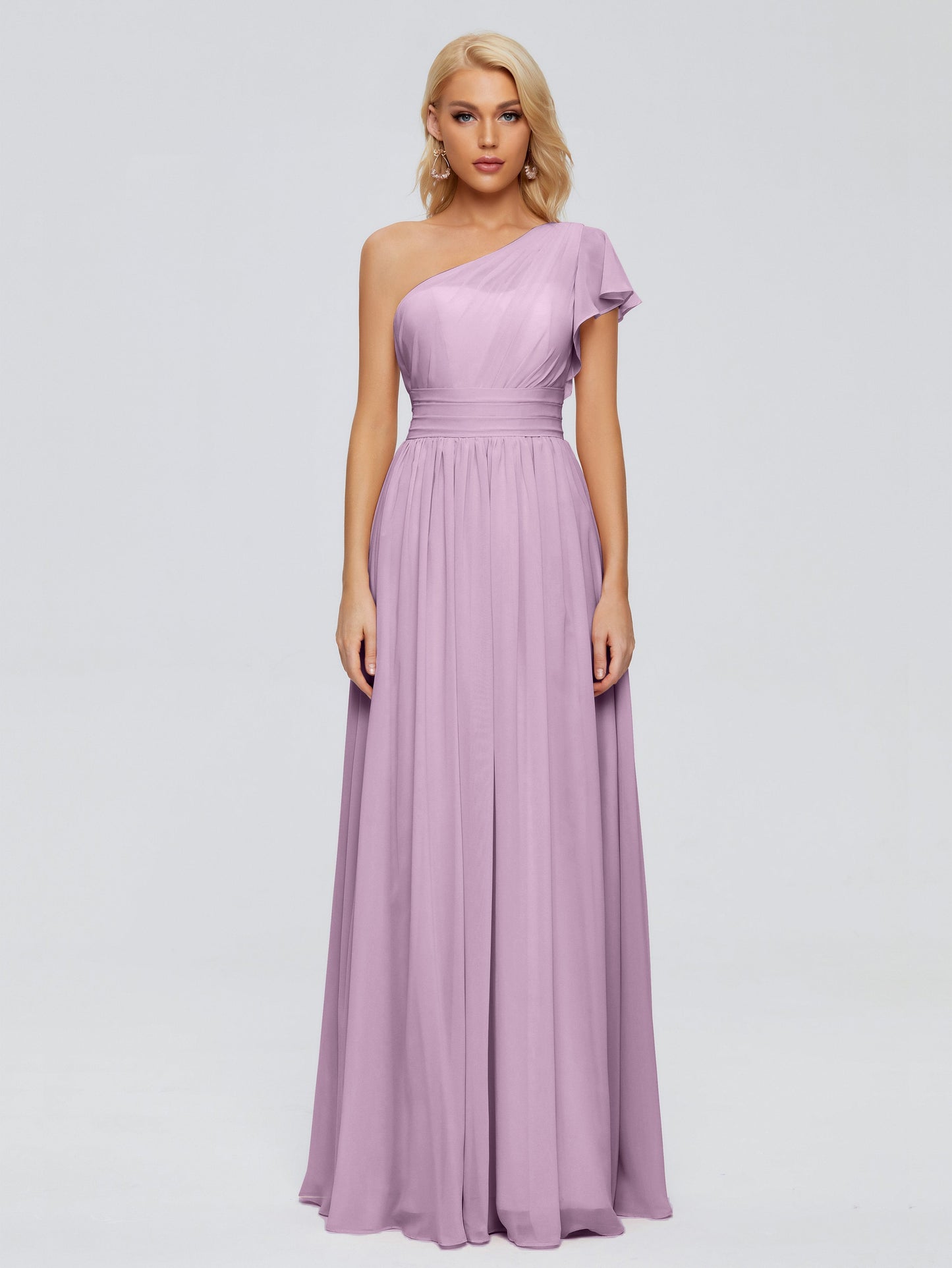 Rylee One Shoulder Chiffon Bridesmaid Dresses