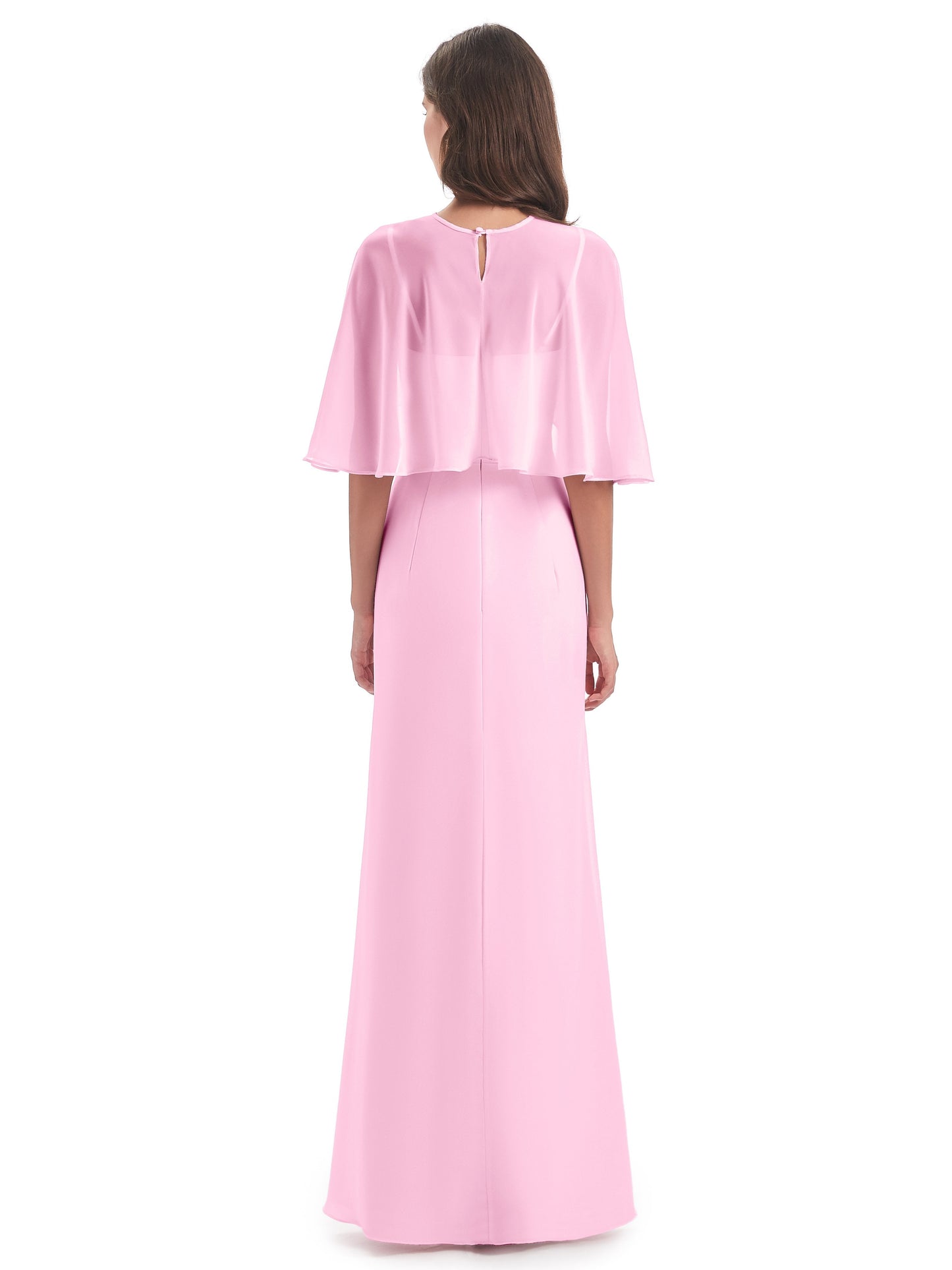 Tara Trumpet Spaghetti Straps Chiffon Long Bridesmaid Dresses