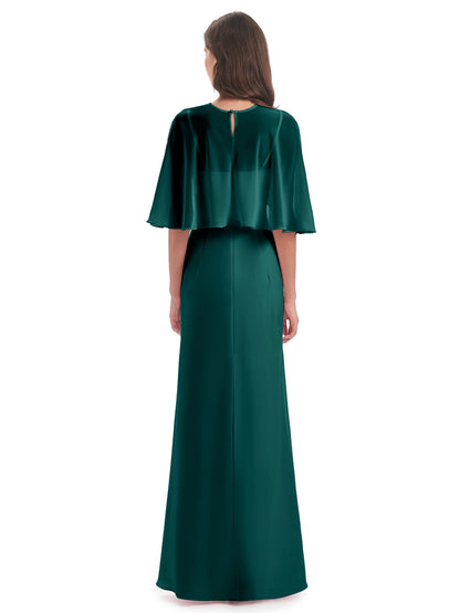 Tara Trumpet Spaghetti Straps Chiffon Long Bridesmaid Dresses
