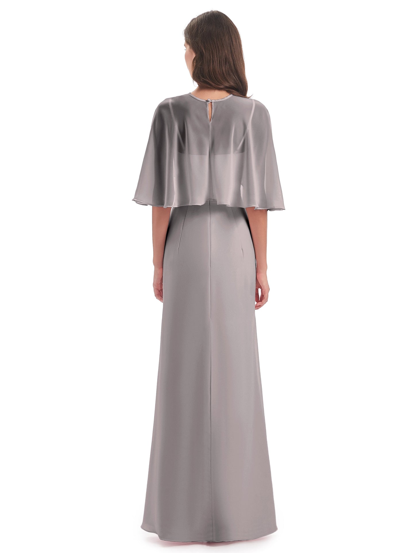 Tara Trumpet Spaghetti Straps Chiffon Long Bridesmaid Dresses
