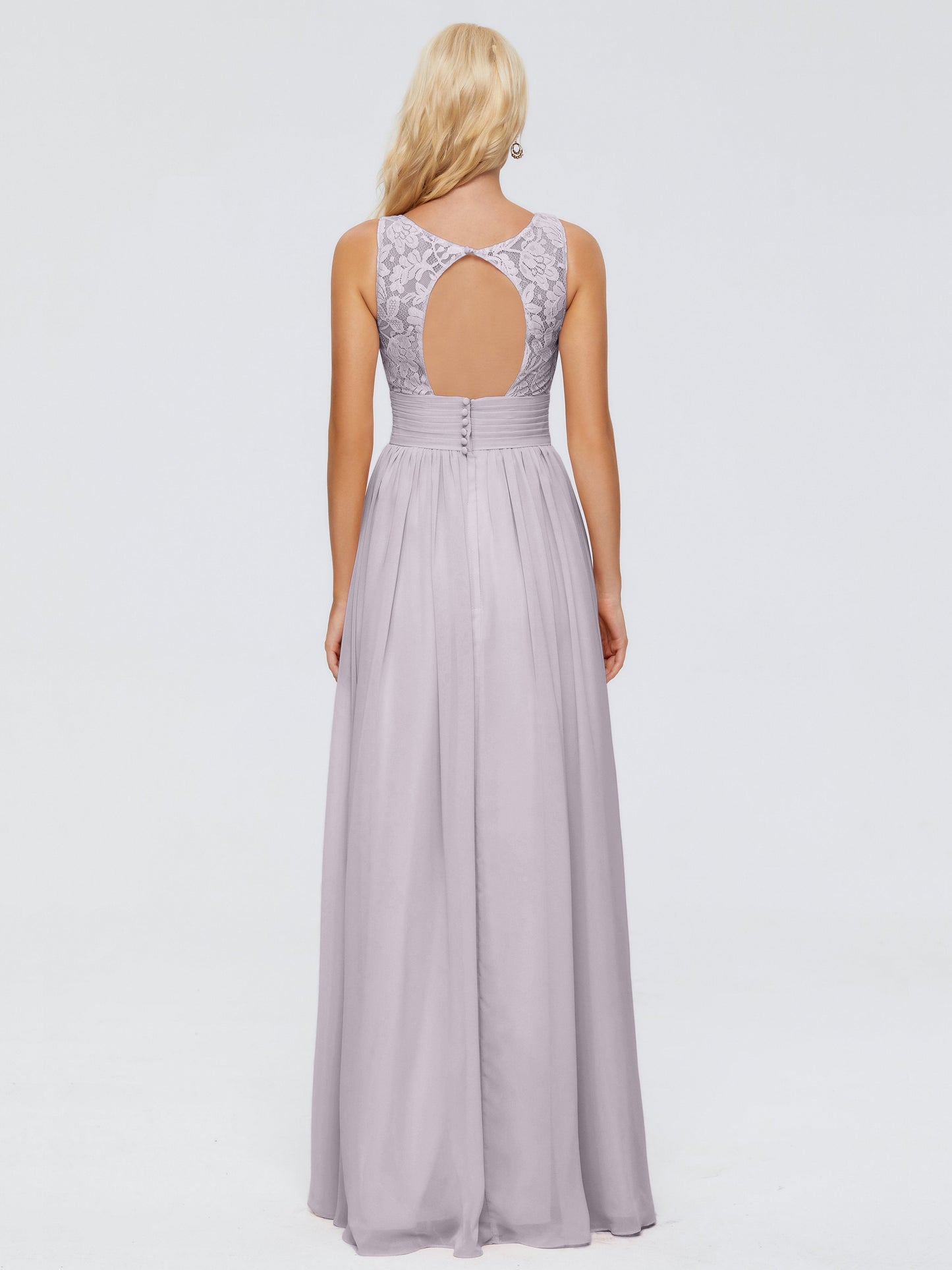 Valerie A-line V Neck Straps Chiffon Bridesmaid Dresses