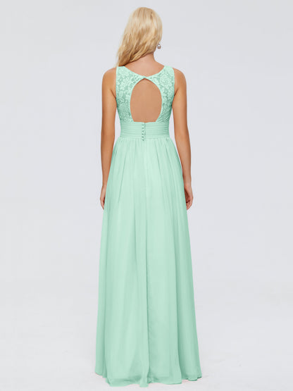 Valerie A-line V Neck Straps Chiffon Bridesmaid Dresses
