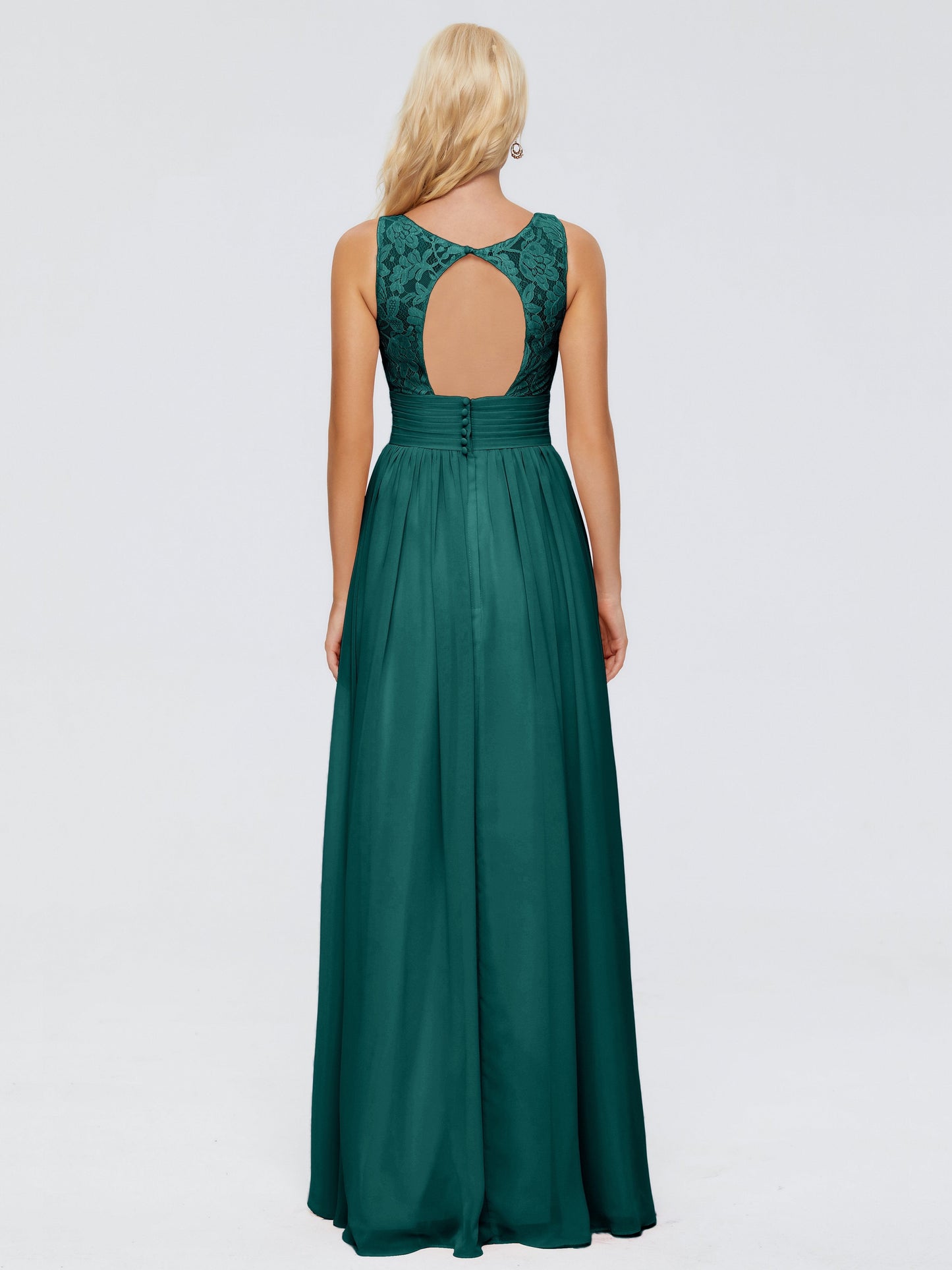 Valerie A-line V Neck Straps Chiffon Bridesmaid Dresses