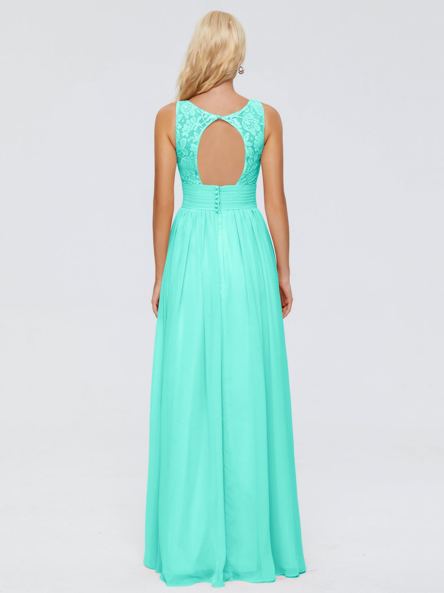 Valerie A-line V Neck Straps Chiffon Bridesmaid Dresses