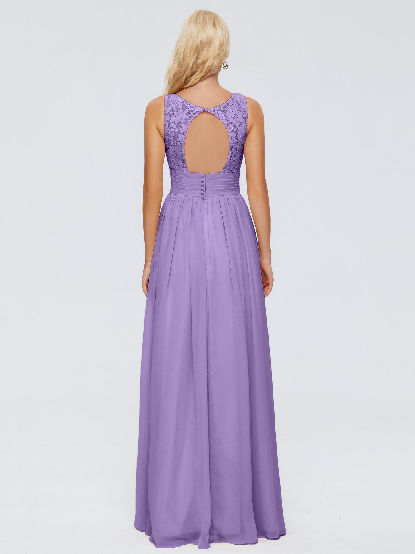 Valerie A-line V Neck Straps Chiffon Bridesmaid Dresses