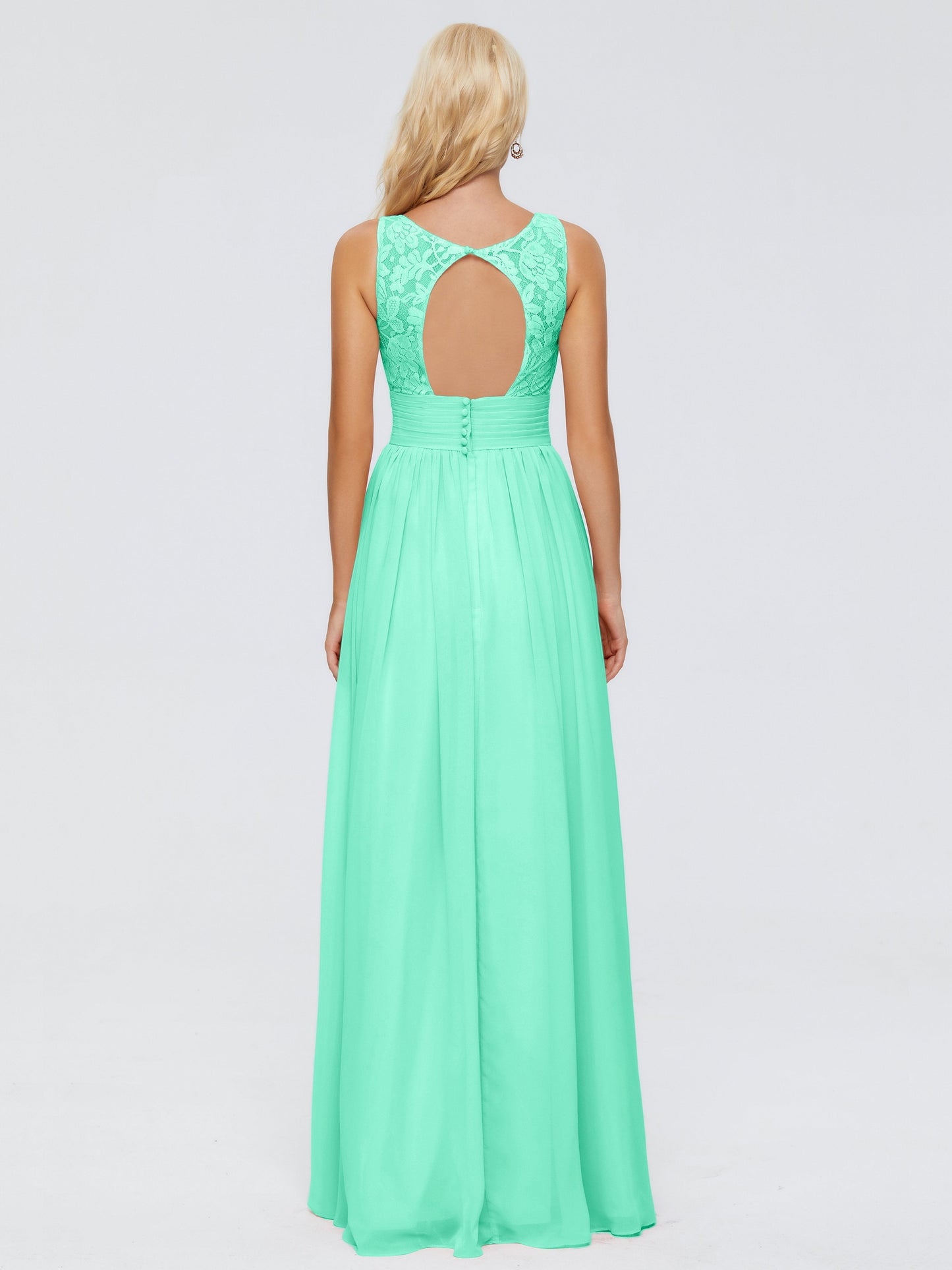 Valerie A-line V Neck Straps Chiffon Bridesmaid Dresses