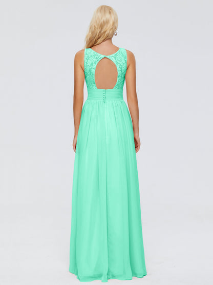 Valerie A-line V Neck Straps Chiffon Bridesmaid Dresses