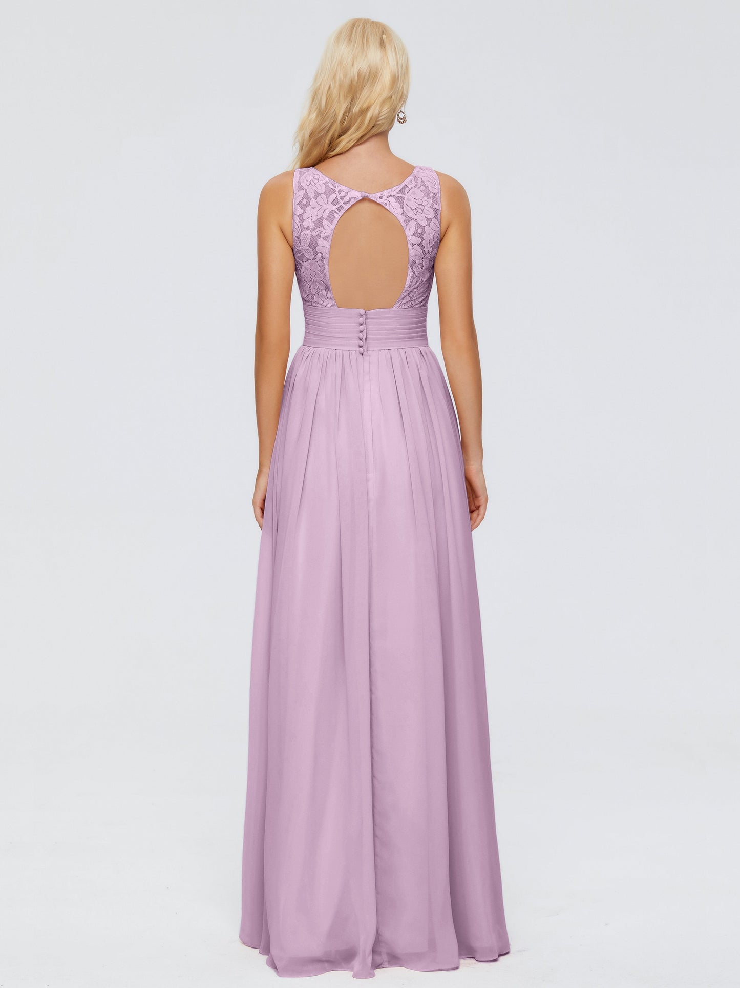 Valerie A-line V Neck Straps Chiffon Bridesmaid Dresses