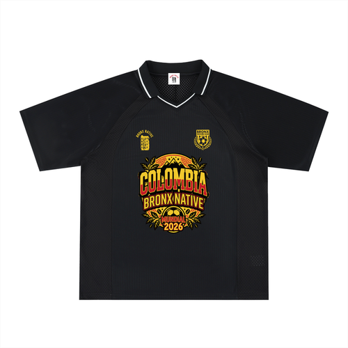Columbia x Bronx Native Striped V-Neck Soccer Jersey product image 1 of 2 by Bronx Native