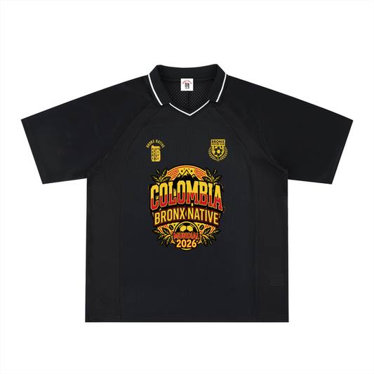 Columbia x Bronx Native Striped V-Neck Soccer Jersey product image 1 of 2 by Bronx Native