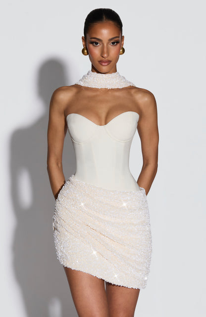 Denise Mini Dress - Ivory