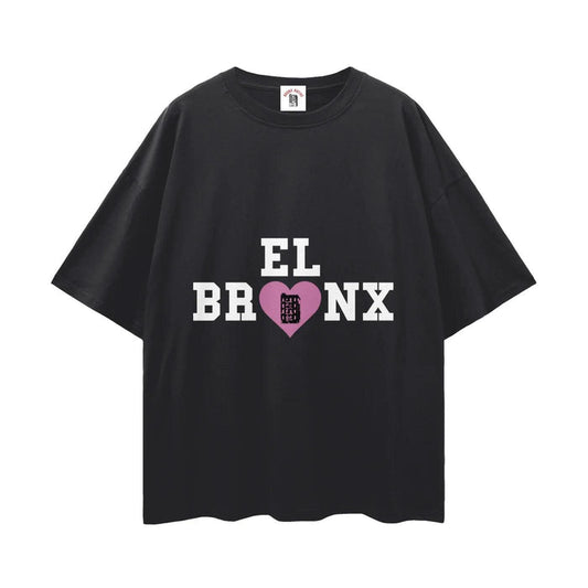 EL BRONX Valentine Streetwear Loose Drop Shoulder T-Shirt