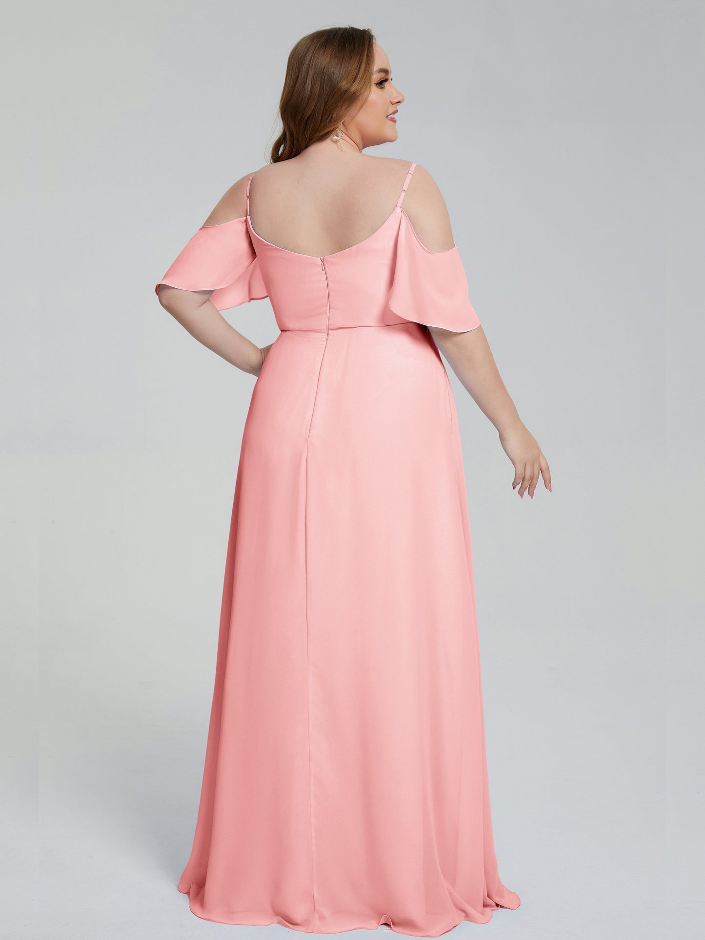 Eloise Off the Shoulder Plus Size Long Bridesmaid Dresses