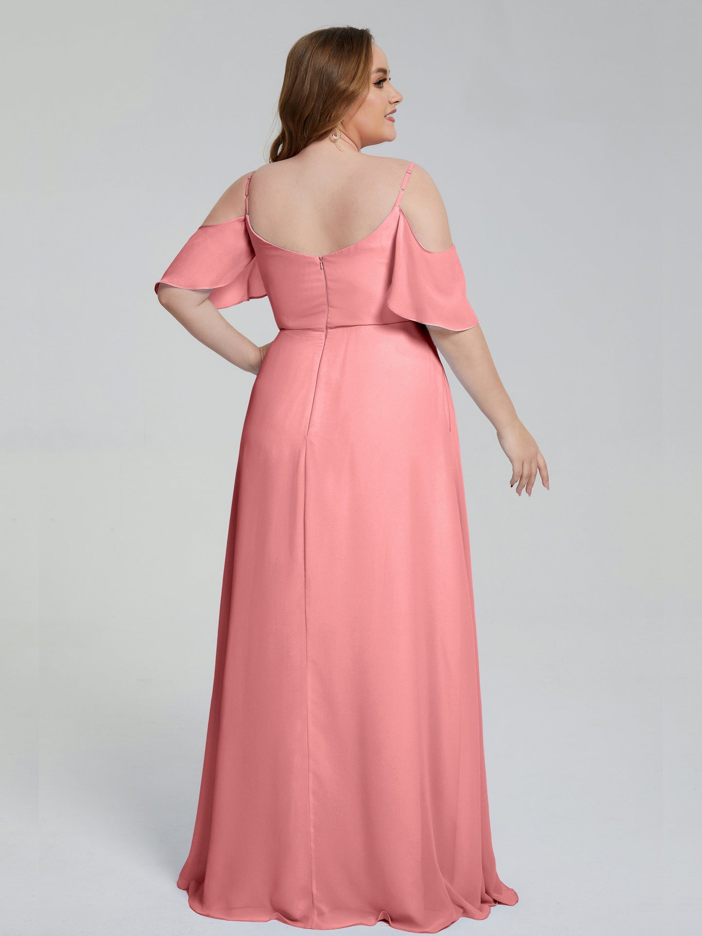 Eloise Off the Shoulder Plus Size Long Bridesmaid Dresses