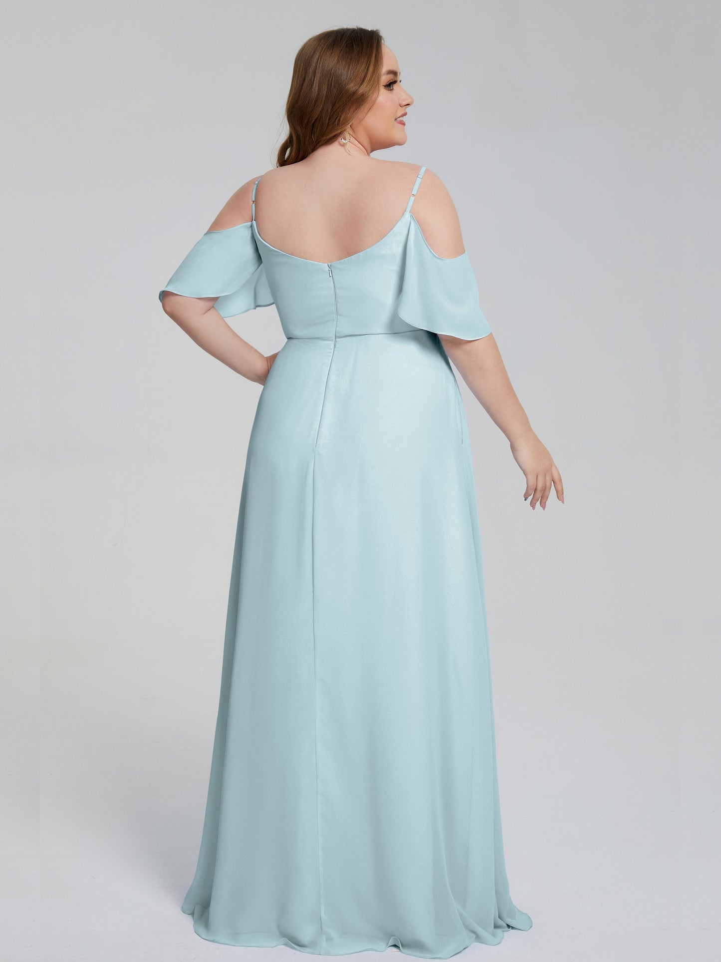 Eloise Off the Shoulder Plus Size Long Bridesmaid Dresses