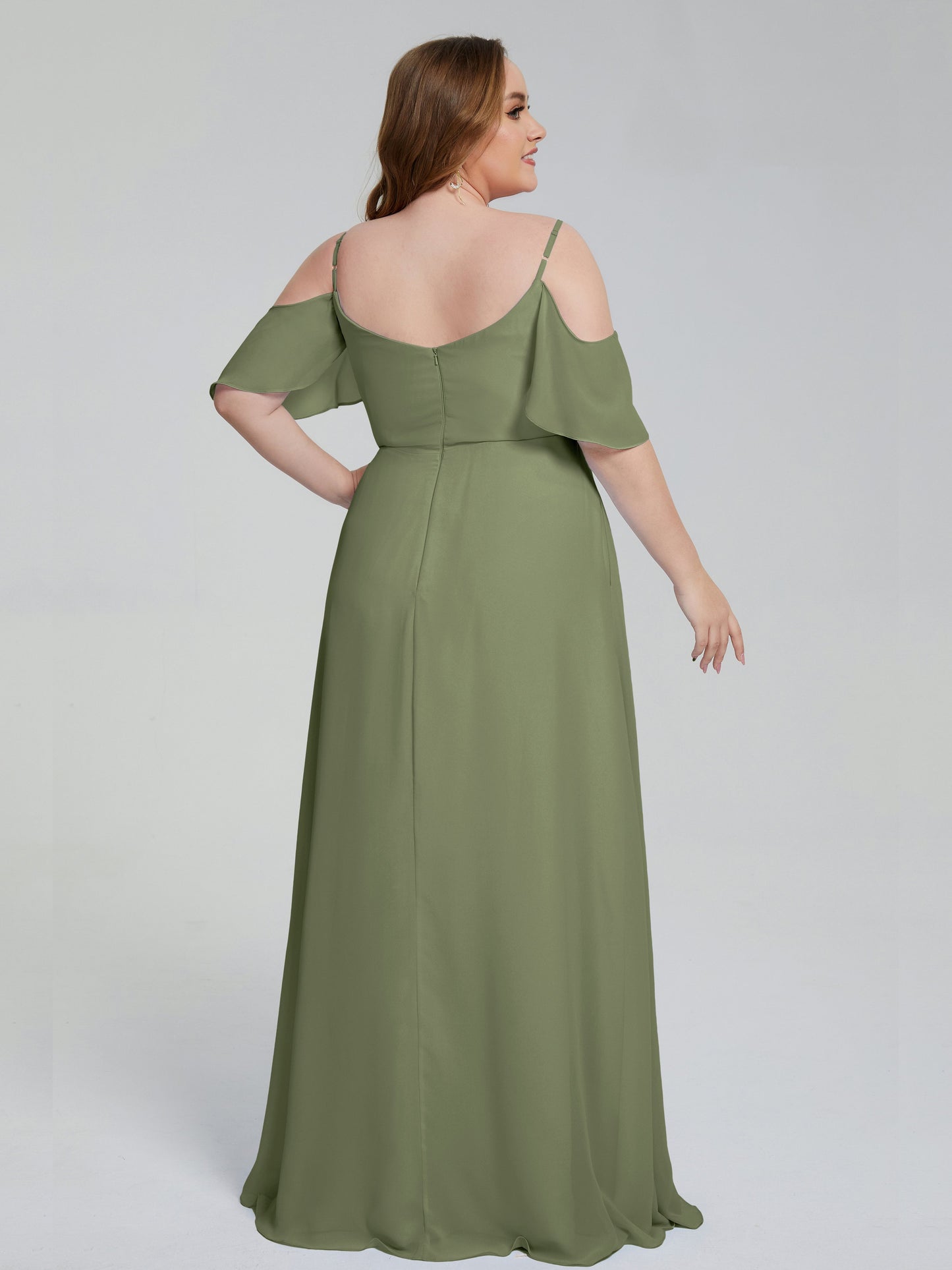 Eloise Off the Shoulder Plus Size Long Bridesmaid Dresses