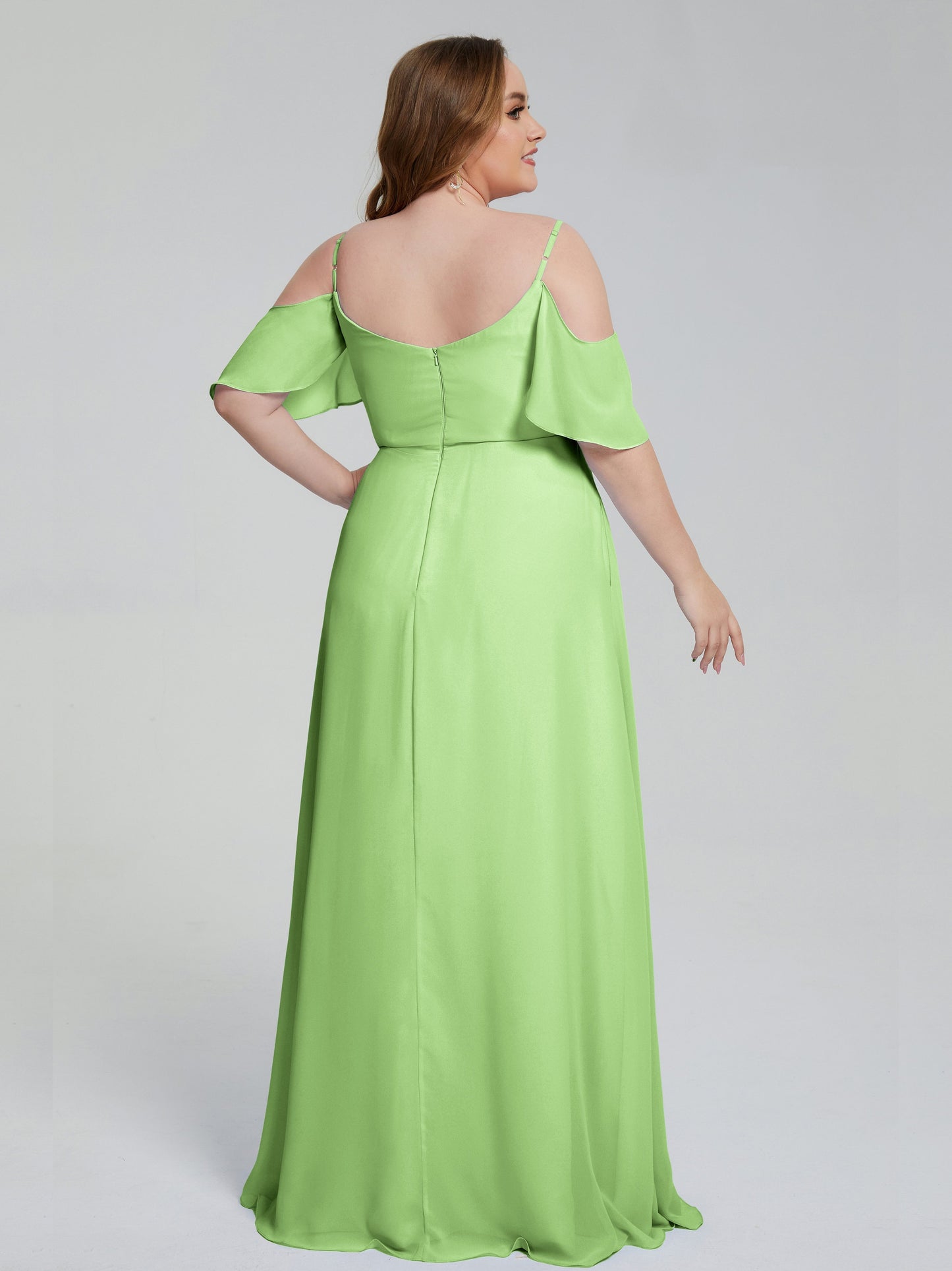 Eloise Off the Shoulder Plus Size Long Bridesmaid Dresses