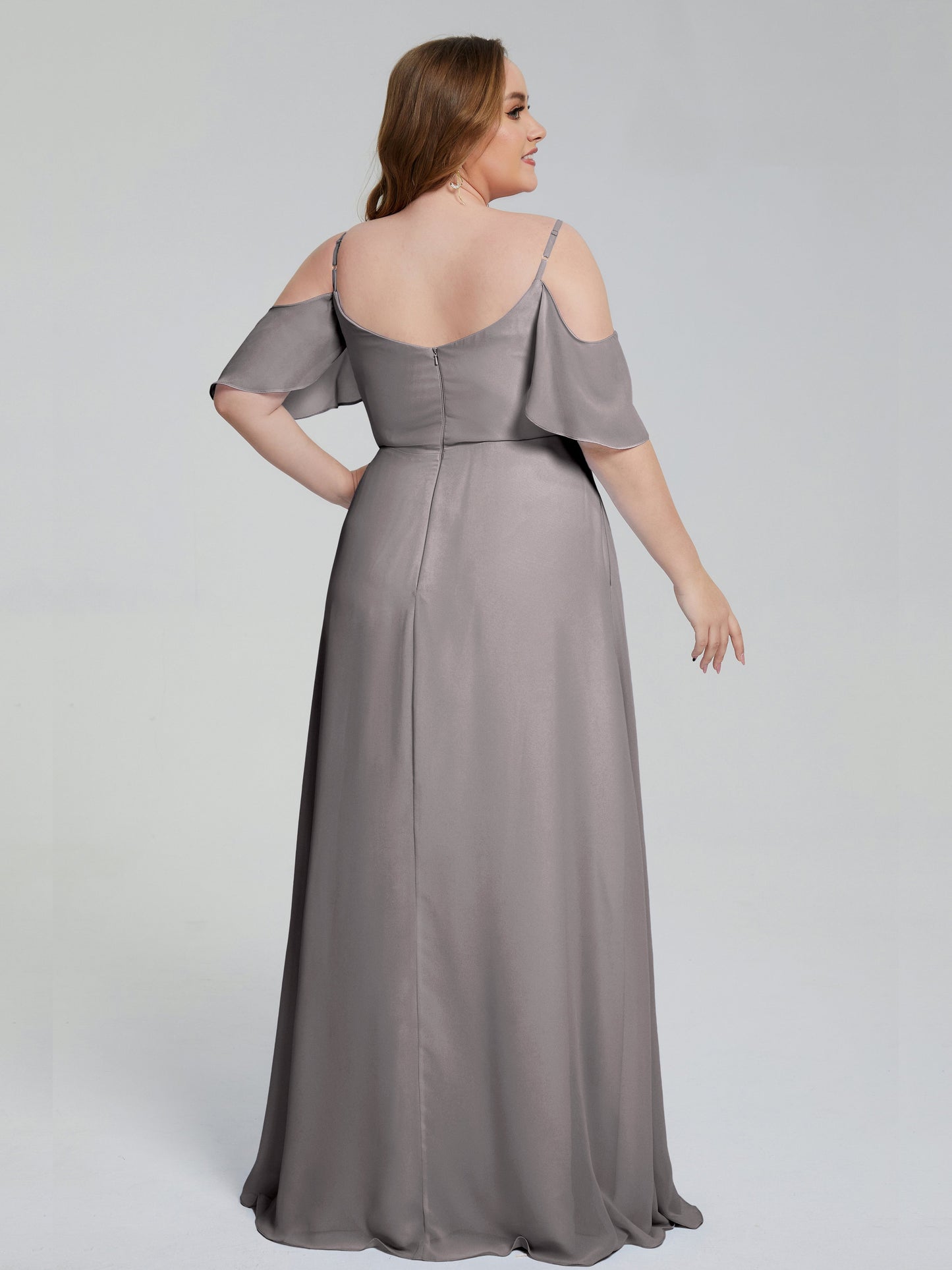 Eloise Off the Shoulder Plus Size Long Bridesmaid Dresses