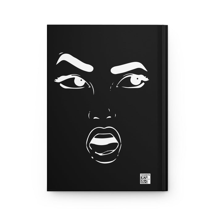 Hardcover Journal — "I’m Just a Regular Degular Shmegular Girl from the Bronx" Black Matte Notebook by Bronx Native