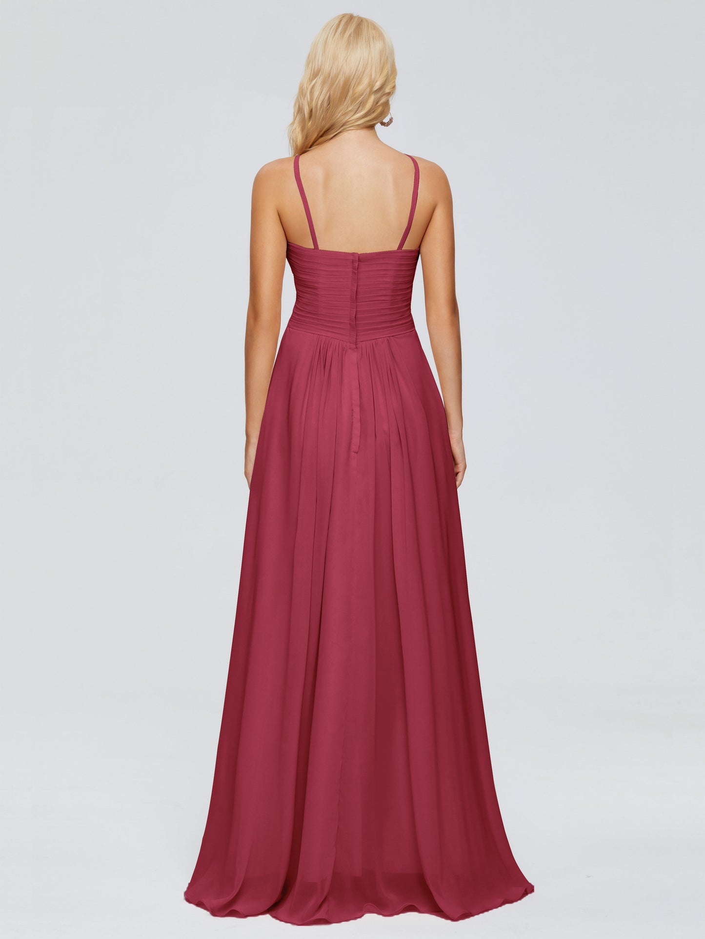 Isla Spaghetti Straps Chiffon Bridesmaid Dresses