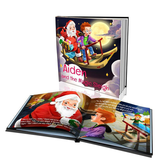 Large Hard Cover Story Book - The Magic Sleigh