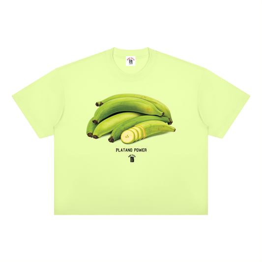 Platano Power Unisex Boxy Drop Shoulder T-Shirt