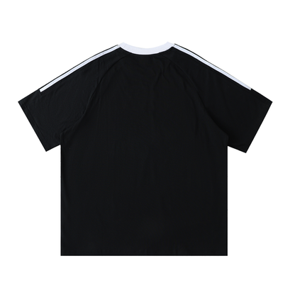 Portugal x Bronx Native Color Pop Soccer Contrast Tape Crewneck Cotton T-Shirt product image 2 of 2 by Bronx Native