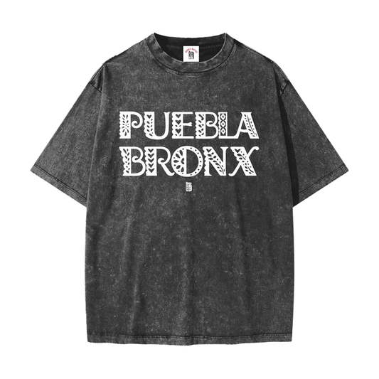 Puebla Bronx Heavyweight Snow Washed T-Shirt by Bronx Native