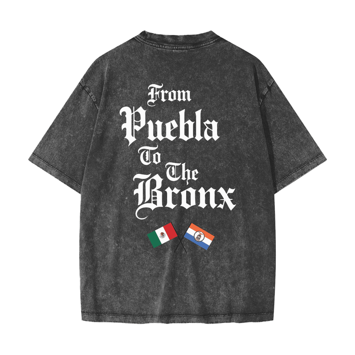 Puebla Bronx Heavyweight Snow Washed T-Shirt by Bronx Native