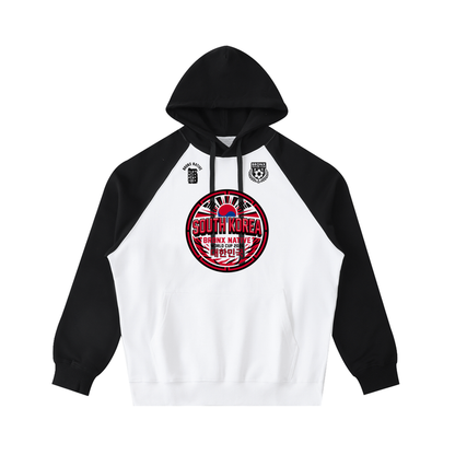 South Korea x Bronx Native Soccer Club Color-Block Raglan Sleeve Hoodie product image 1 of 2 by Bronx Native