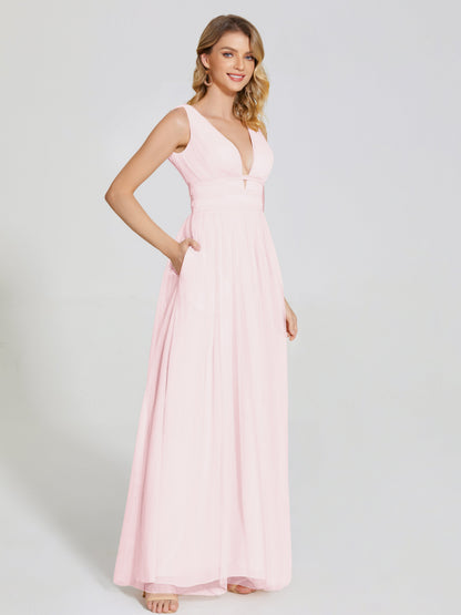 Elliana Straps Tulle Empire Waist Bridesmaid Dress
